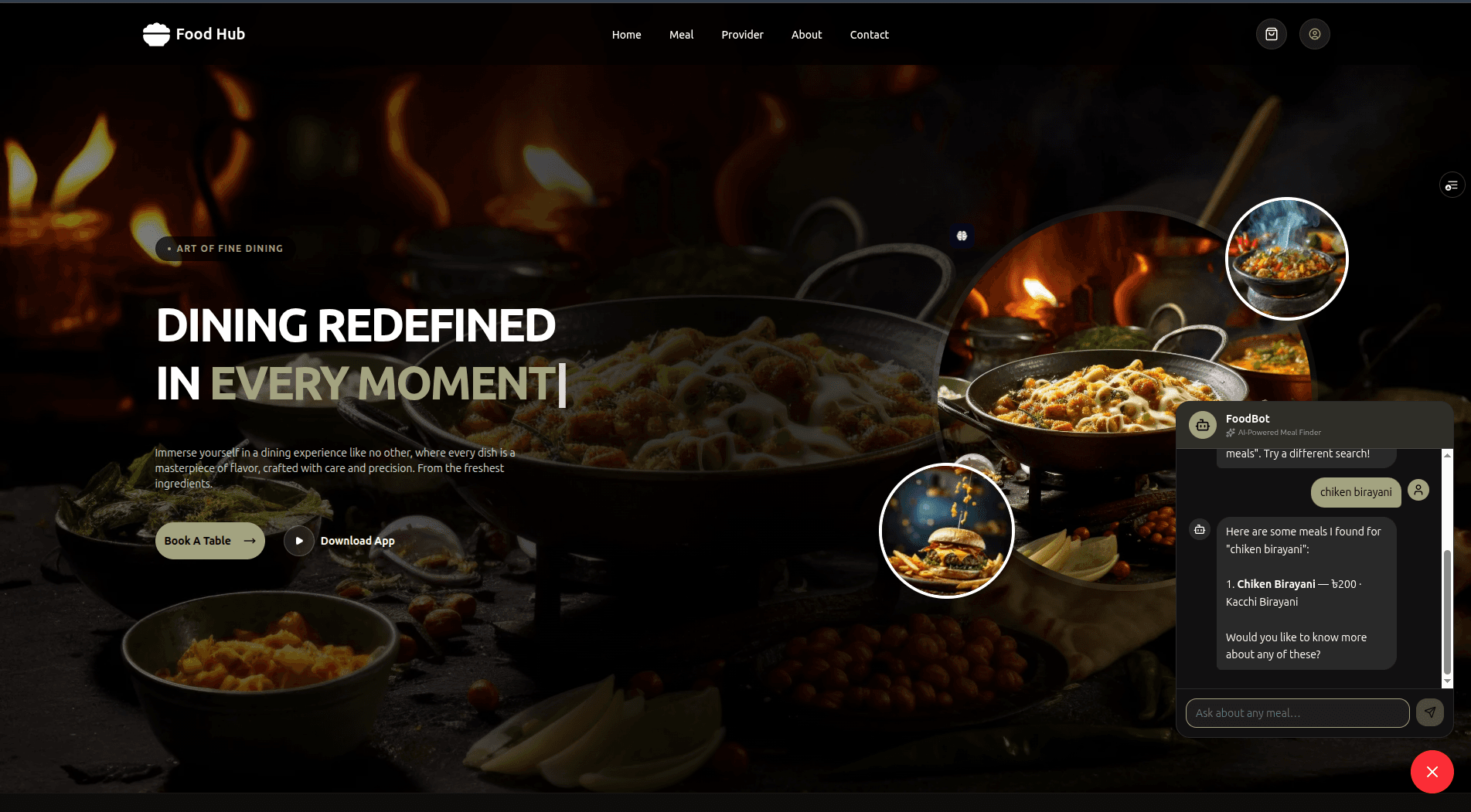 FoodHub - Multi-Role Meal Ordering Platform
